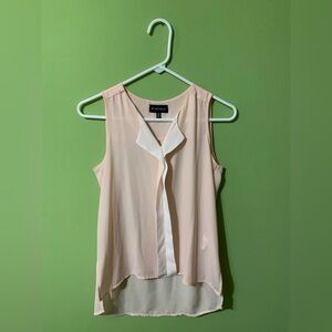 My Michelle Peach Sleeveless Blouse